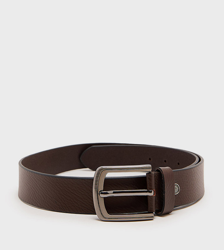 Textured Buckle Belt