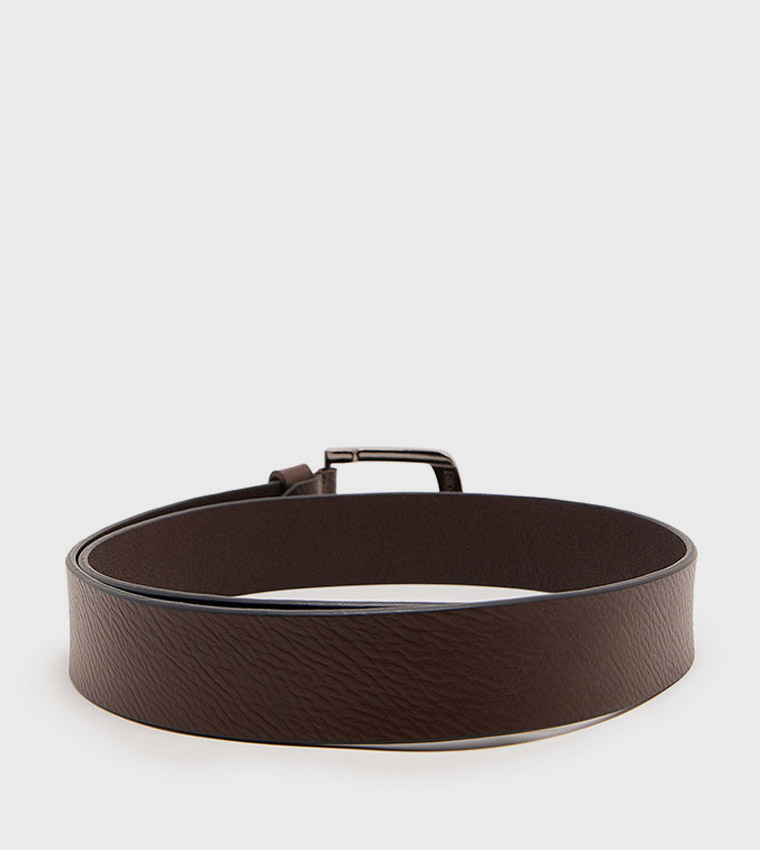 Textured Buckle Belt