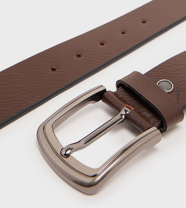 Textured Buckle Belt
