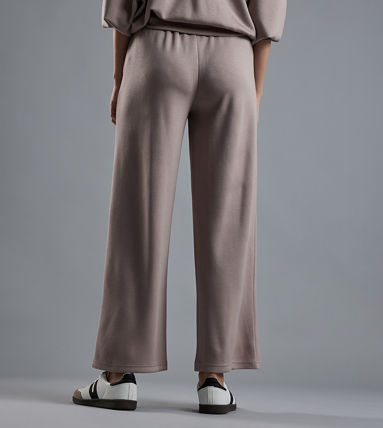 Solid Sweatpants with Elastic Waist