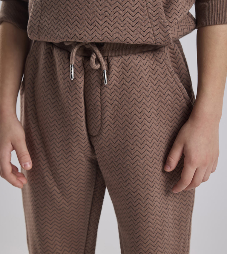 Patterned Hooded Clothing Set