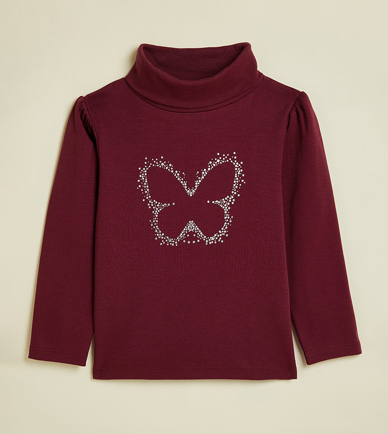 2 Pack Printed Tops with Long Sleeves