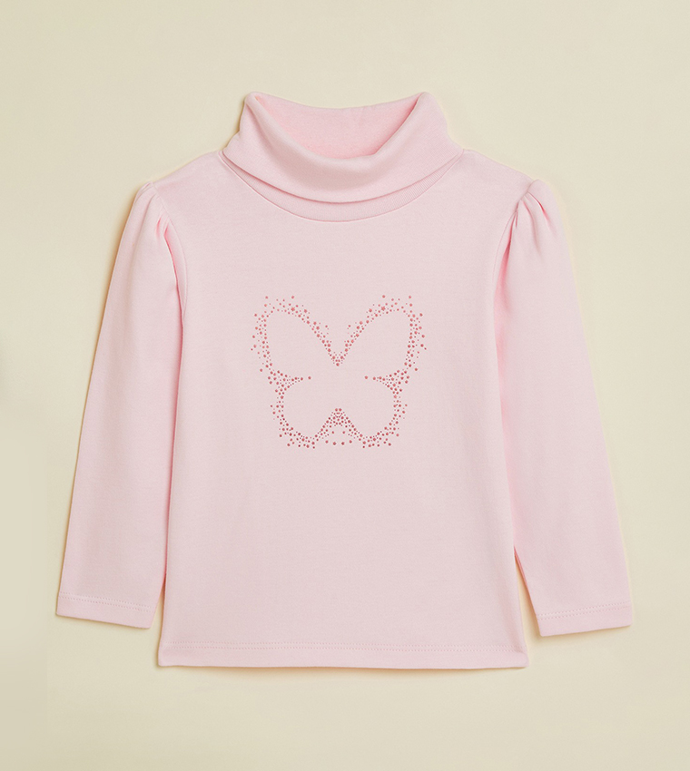 2 Pack Printed Tops with Long Sleeves