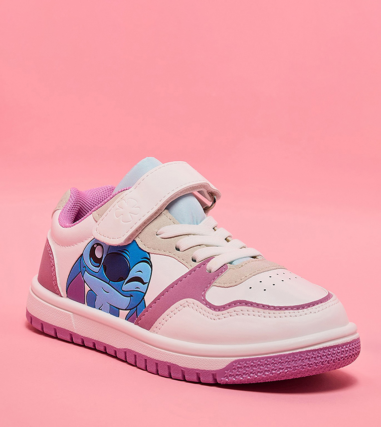 Stitch Print Velcro Sneakers