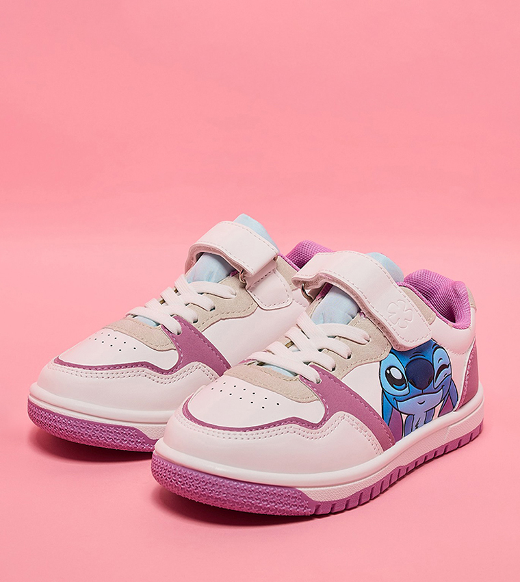 Stitch Print Velcro Sneakers