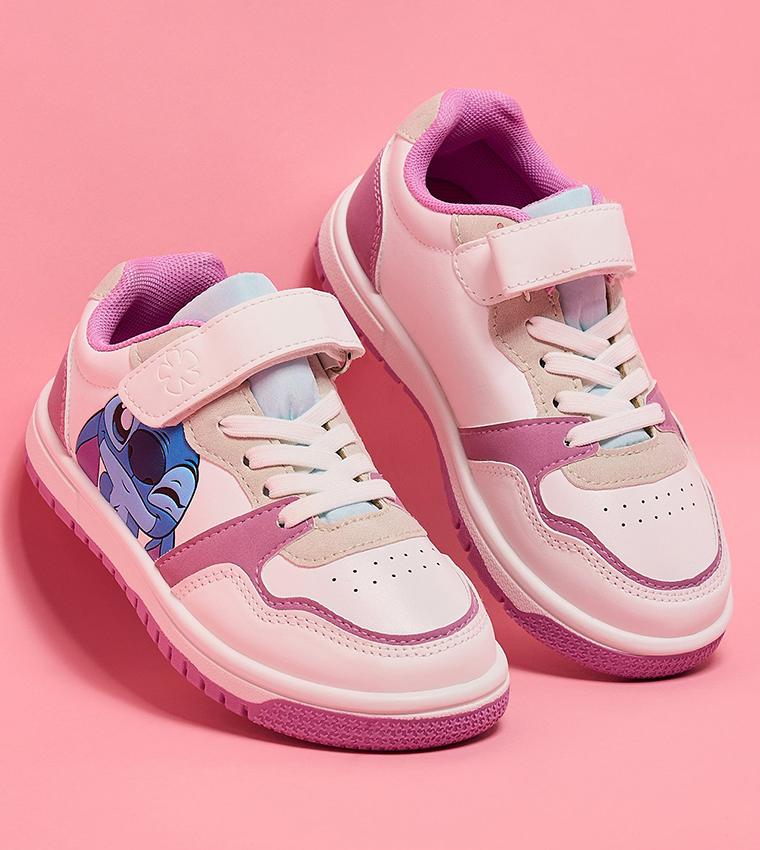 Stitch Print Velcro Sneakers