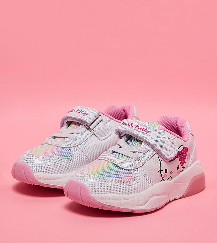 Hello Kitty Print Velcro Sneakers
