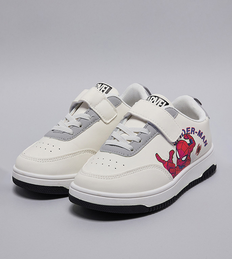 Spider-Man Print Velcro Sneakers