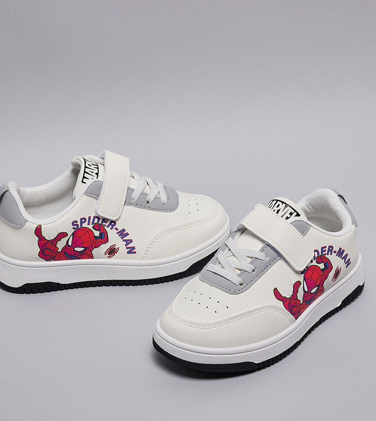 Spider-Man Print Velcro Sneakers