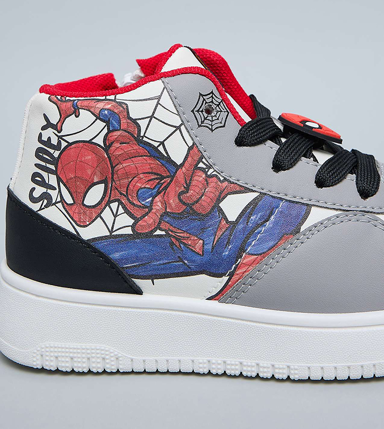 Spiderman Printed High Top Sneakers