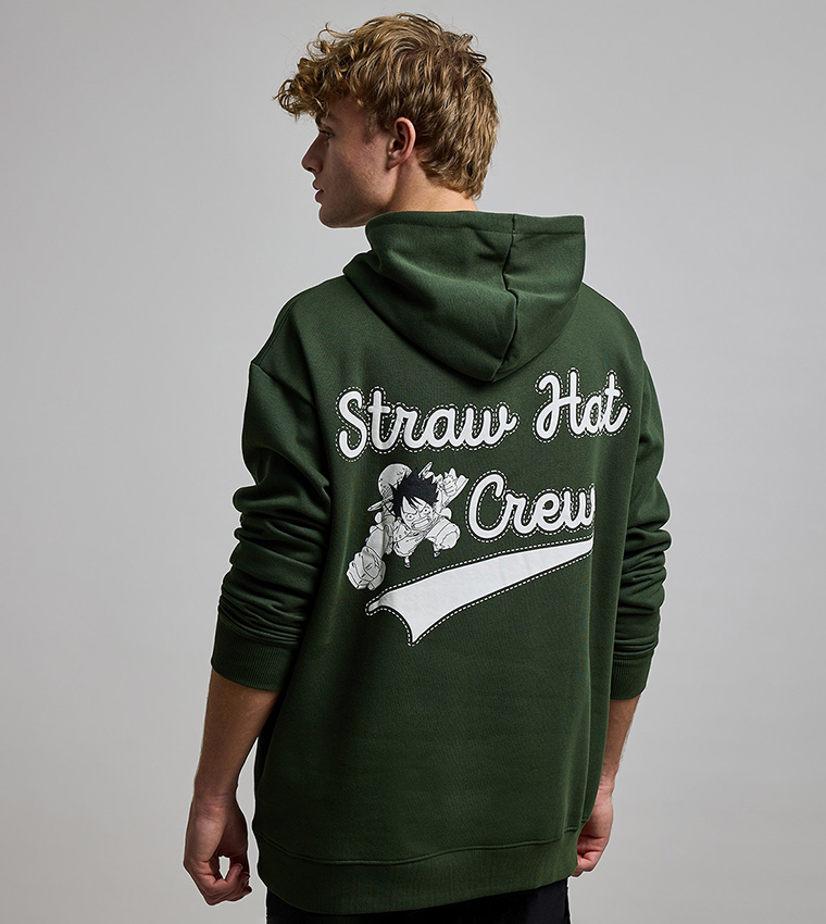 Printed Hoodie with Long Sleeves