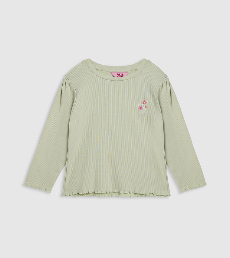 2 Pack Printed Tops with Long Sleeves