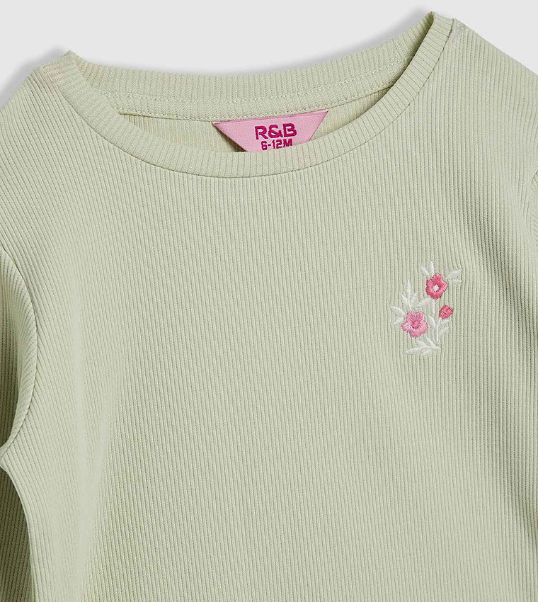 2 Pack Printed Tops with Long Sleeves