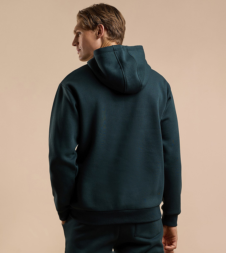 Printed Hoodie with Long Sleeves