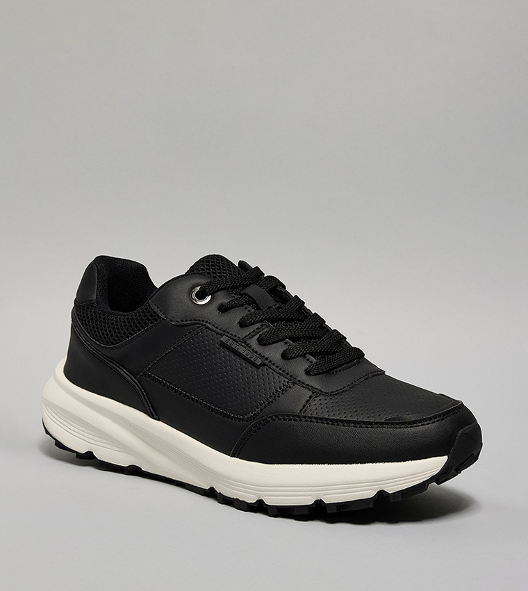 Color Block Lace Up Sneakers
