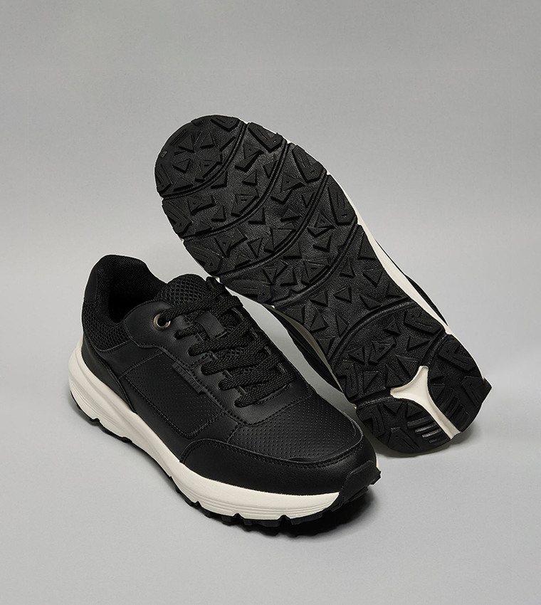 Color Block Lace Up Sneakers