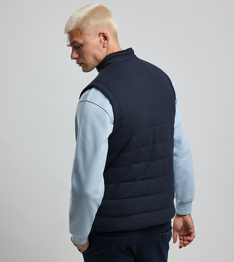 Quilted Gilet with Zipper Closure