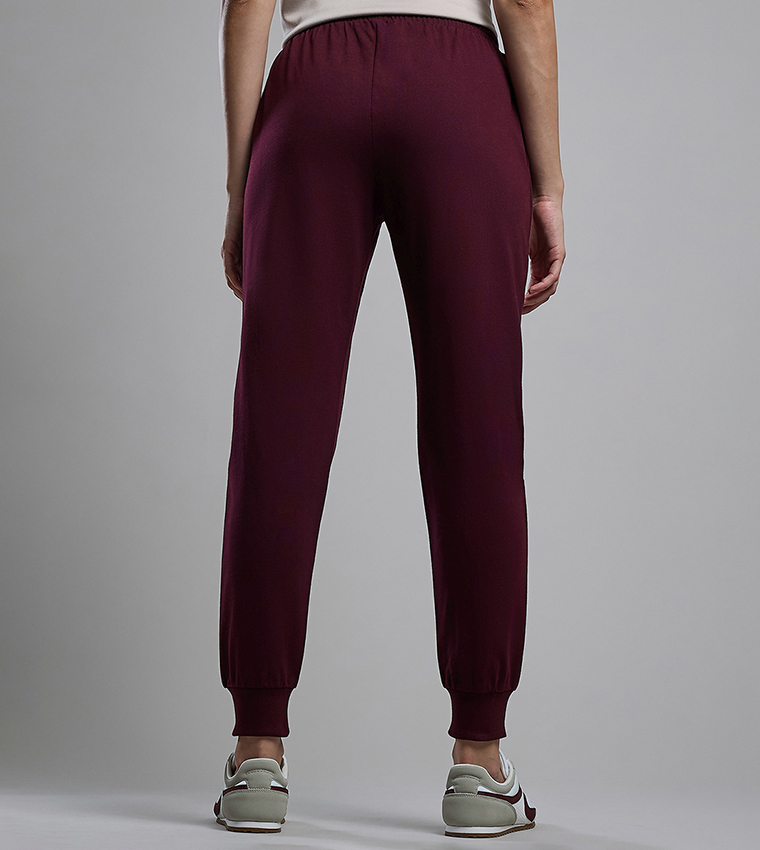 Solid Joggers with Drawstring Waist