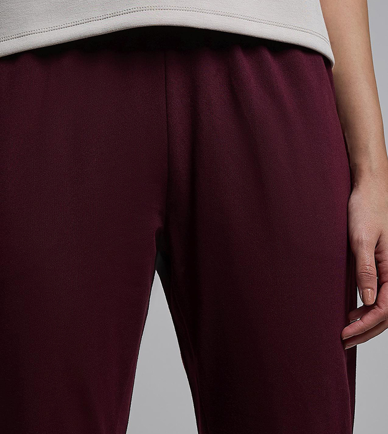 Solid Joggers with Drawstring Waist