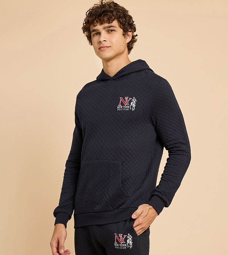 هودي مبطن كم طويل 