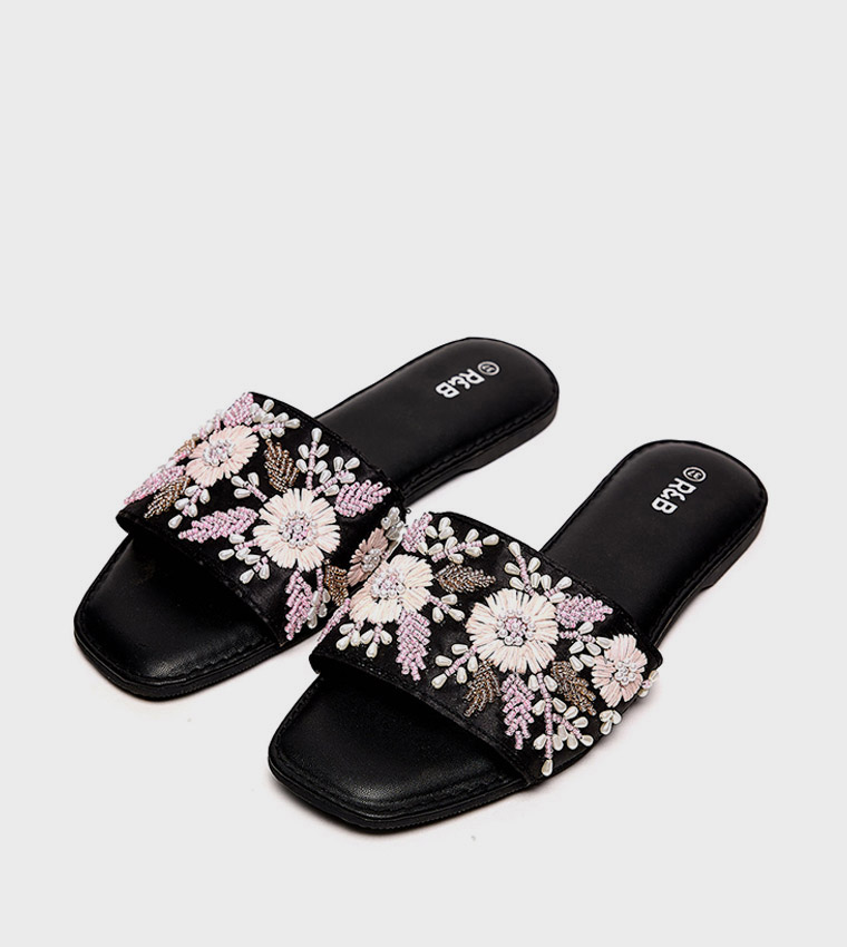Embellished Flat Sandals