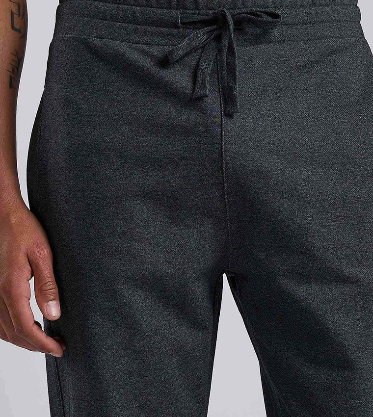 Solid Joggers with Drawstring Waist