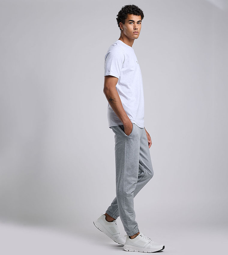 Solid Joggers with Drawstring Waist
