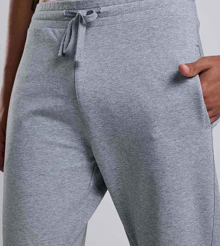 Solid Joggers with Drawstring Waist