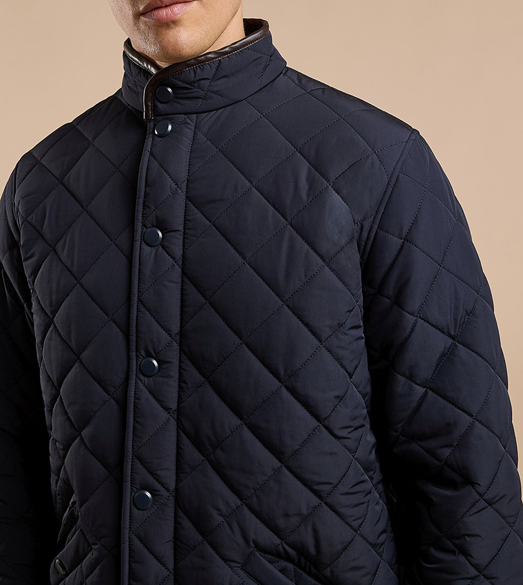 Quilted Jacket with Button Closure