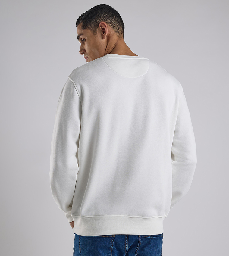 Printed Sweatshirt with Crew Neck and Long Sleeves