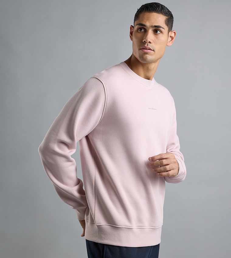 Printed Sweatshirt with Crew Neck and Long Sleeves