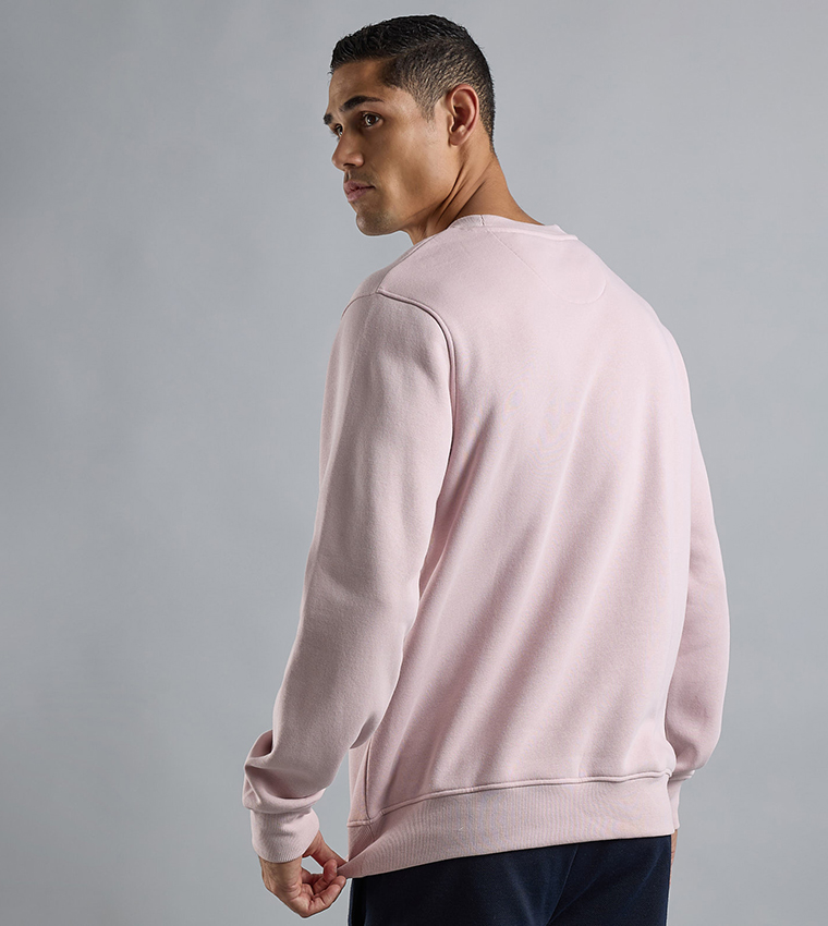 Printed Sweatshirt with Crew Neck and Long Sleeves