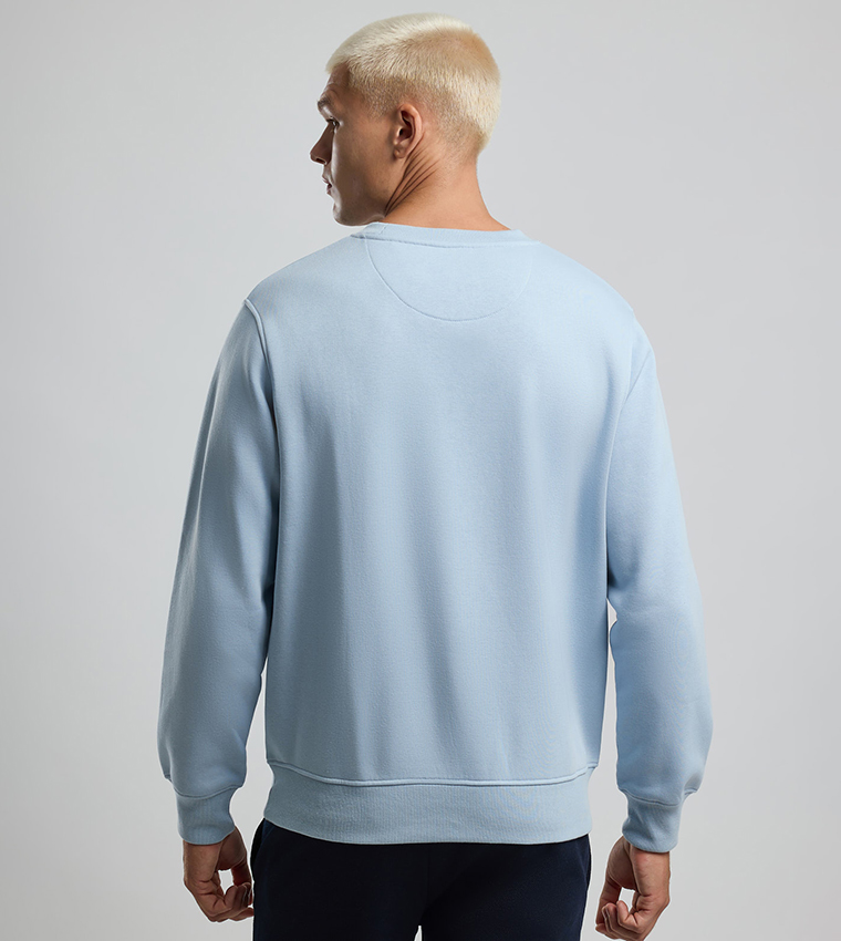 Printed Sweatshirt with Crew Neck and Long Sleeves