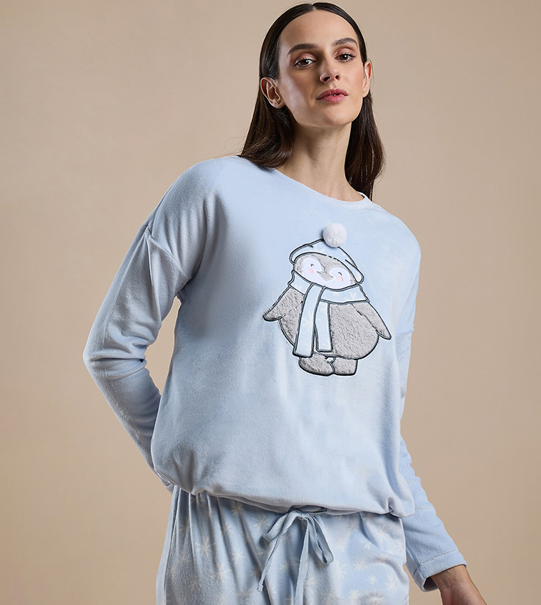 Appliqued Pyjama Set