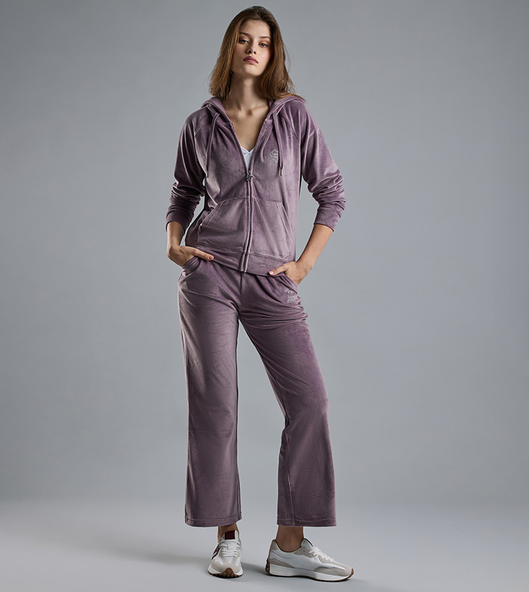 Solid Wide Leg Pants with Drawstring Waist