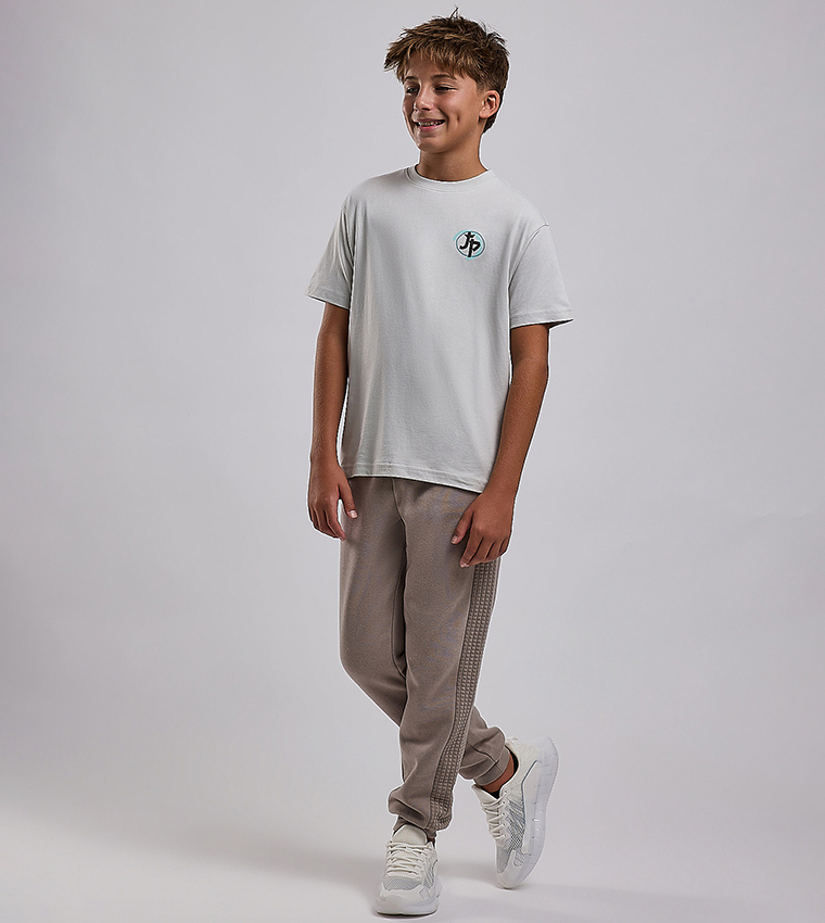 Printed T-Shirt with Crew Neck and Short Sleeves