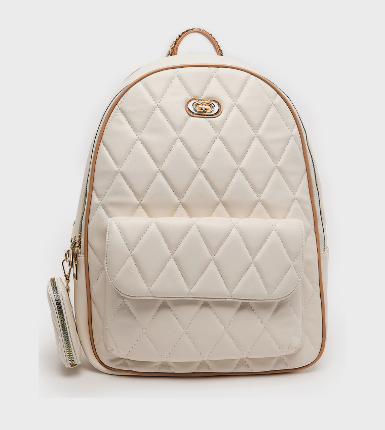 Quilted Zip-Around Backpack