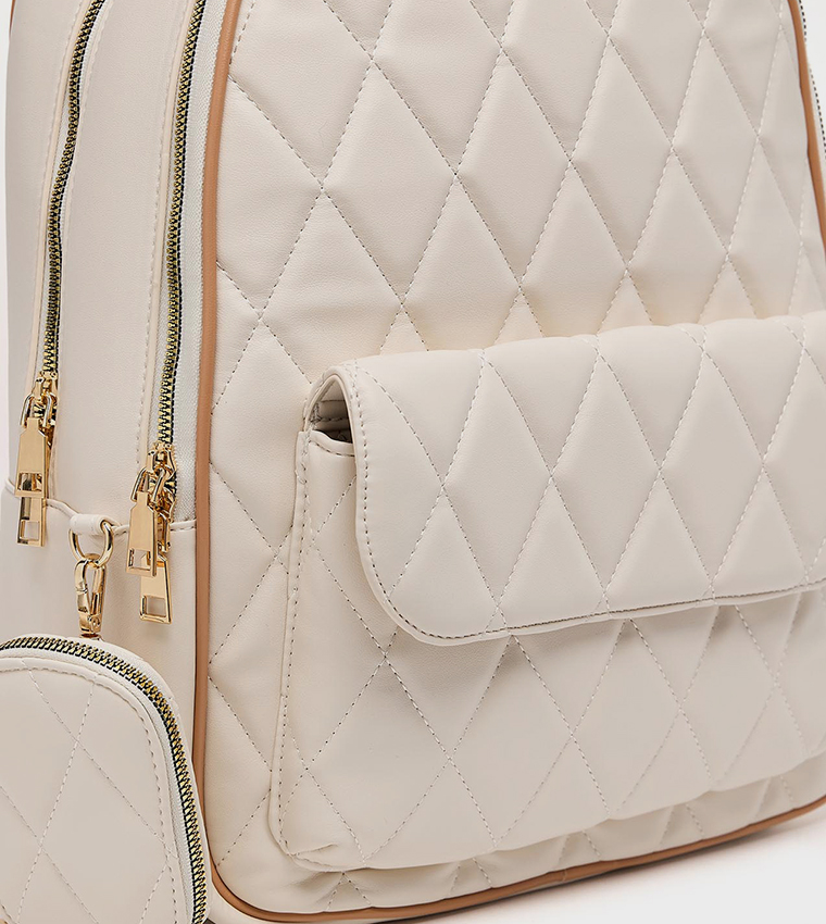 Quilted Zip-Around Backpack