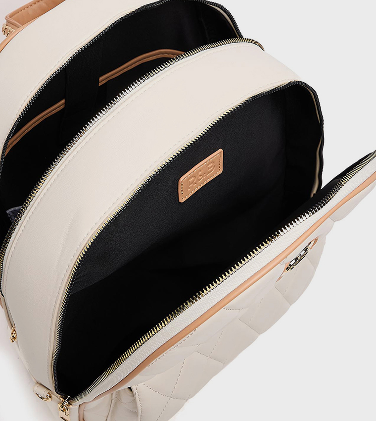 Quilted Zip-Around Backpack
