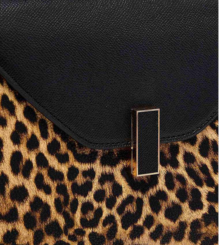 Animal Printed Top Handle Bag