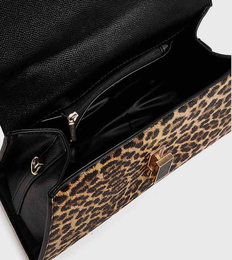 Animal Printed Top Handle Bag