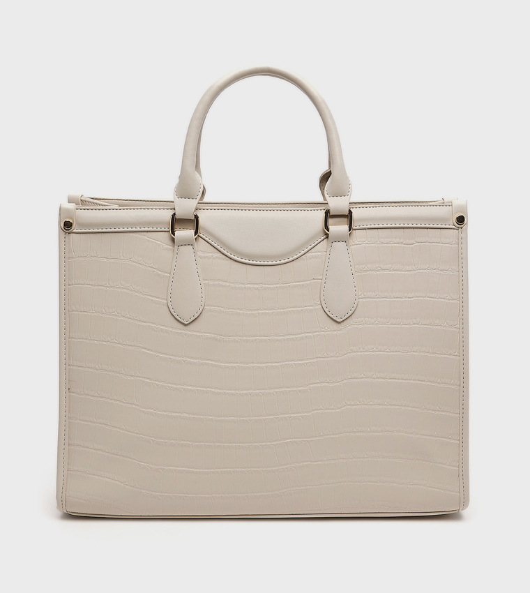 Textured Satchel Bag