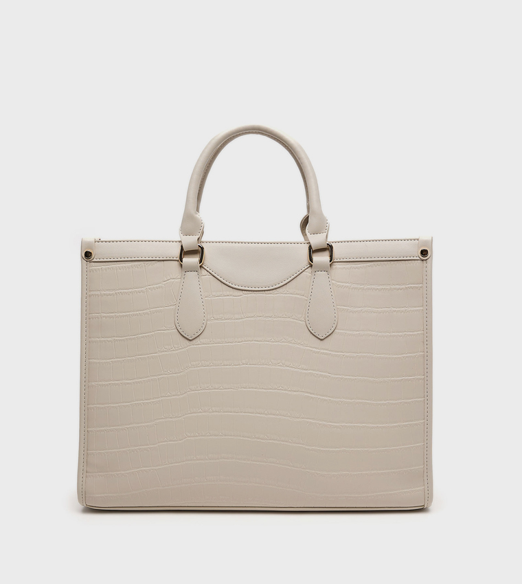 Textured Satchel Bag