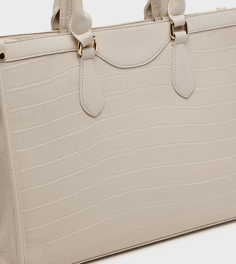 Textured Satchel Bag
