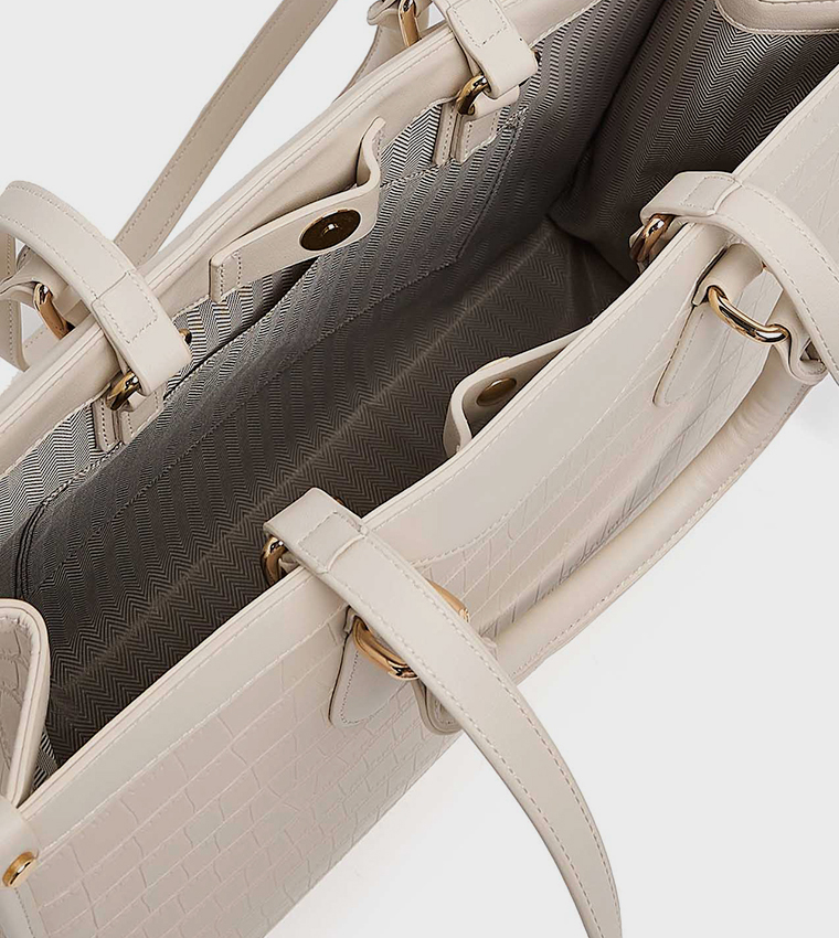 Textured Satchel Bag