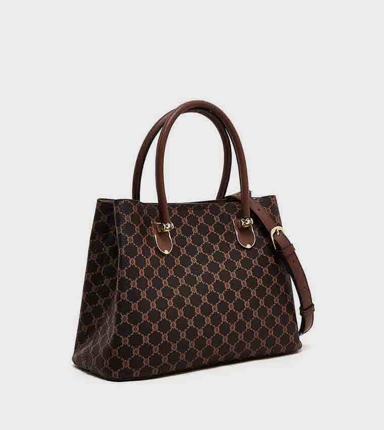 Patterned Satchel Bag