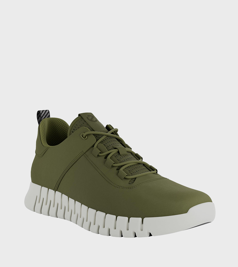 Buy ECCO GRUUV Round Toe Lace Up Sneakers In Green 6thStreet