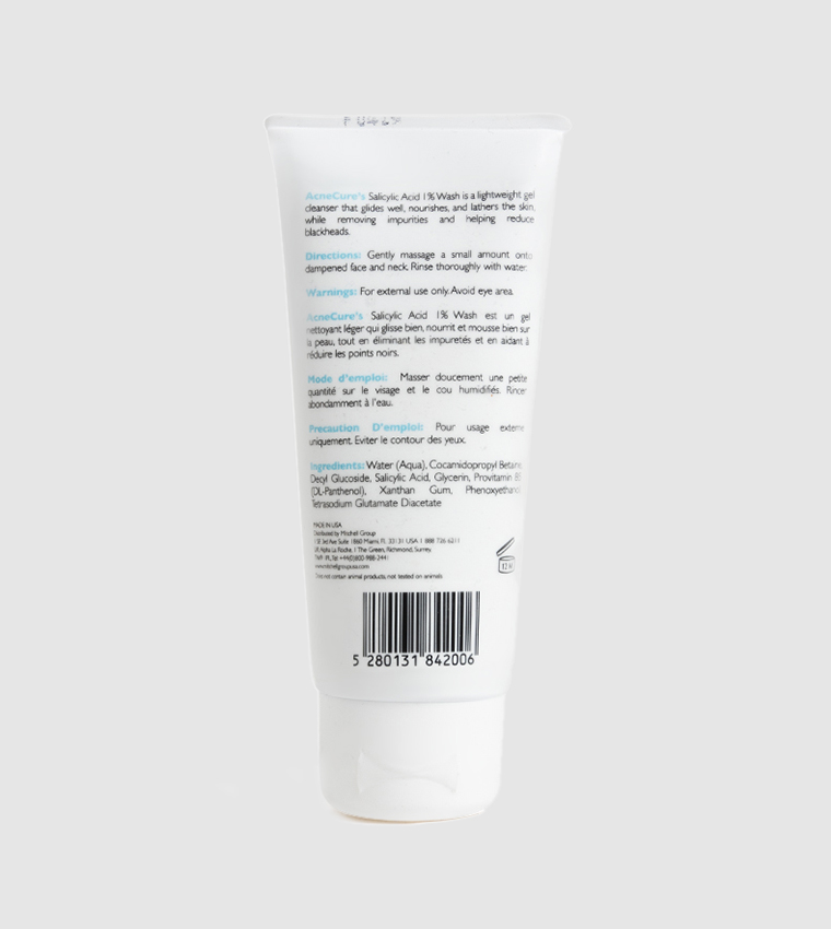 Omic+ Acne Cure Facial Wash 1% Salicylic Acid, 60 ml