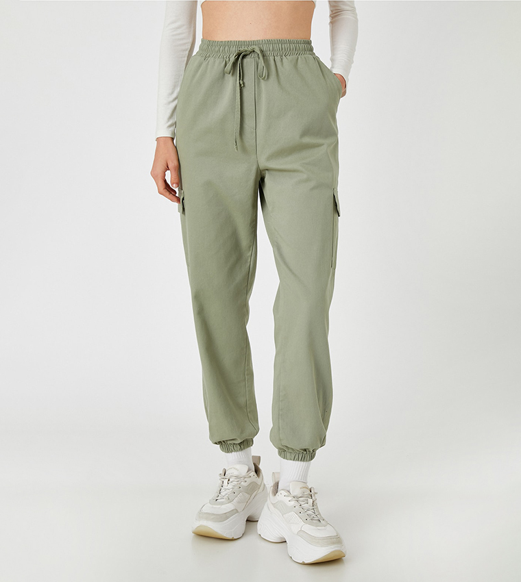 Drawstring Waist Jogger Pants