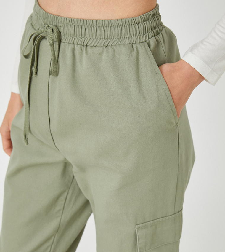 Drawstring Waist Jogger Pants
